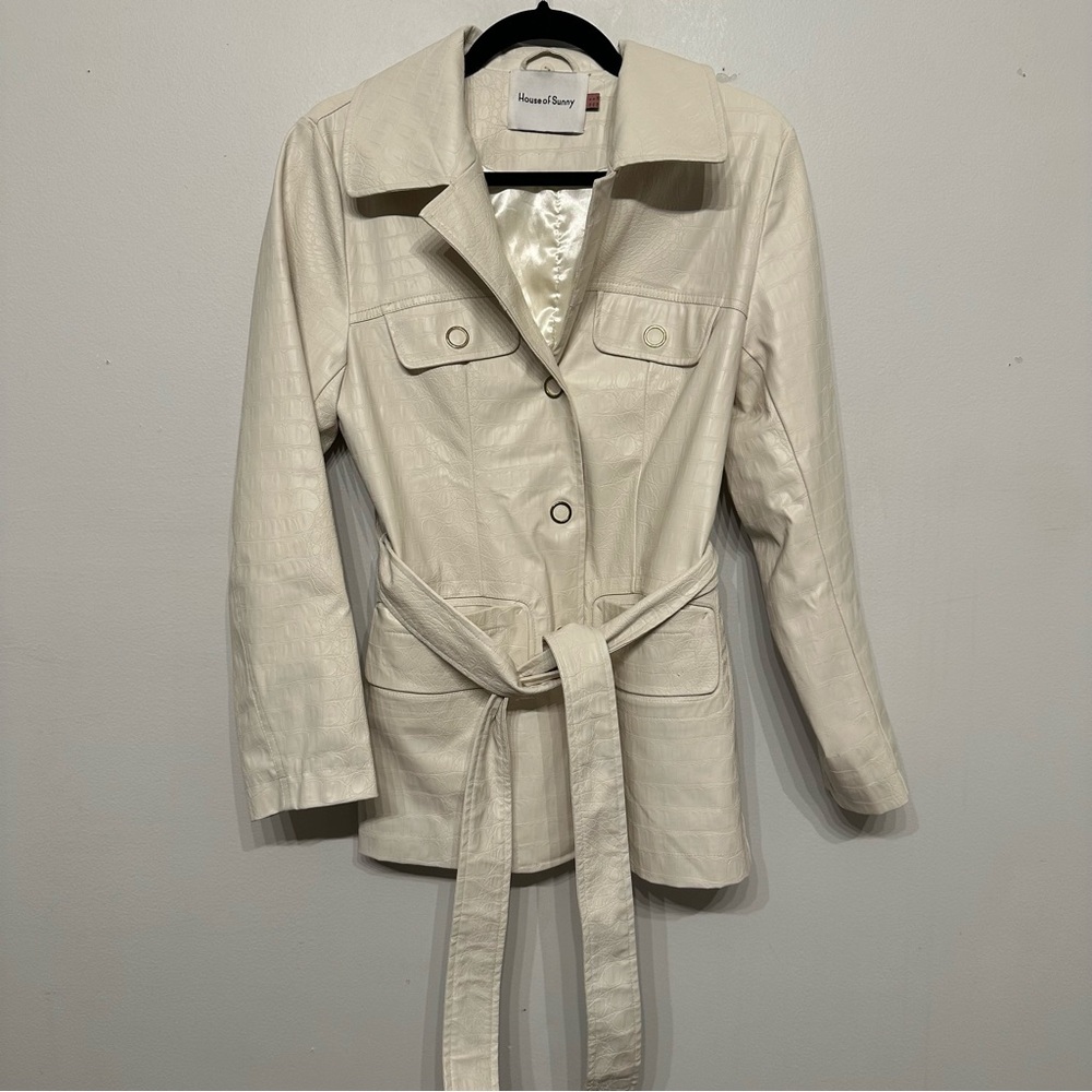 House of Sunny Waiter Blazer Vegan Leather Jacket 4
